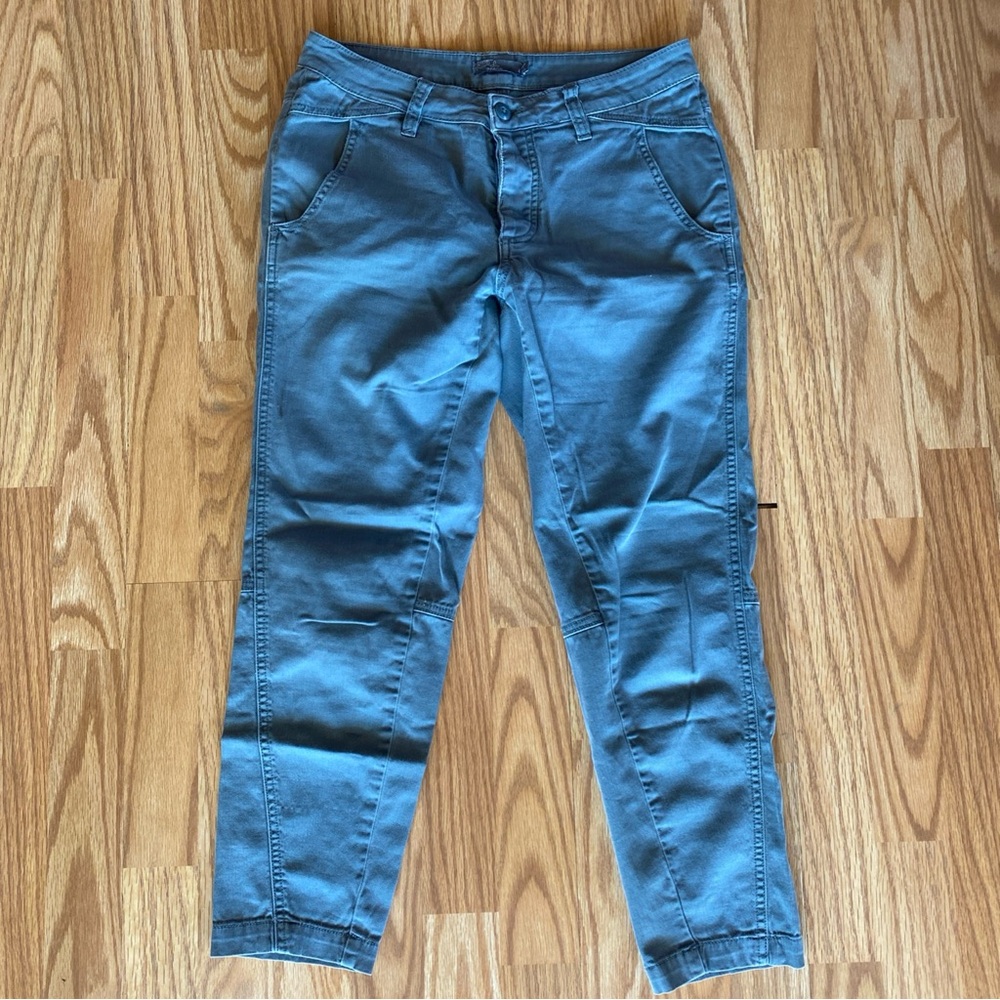 PrAna Women’s Capri Pant Size 4 Blue Tapered Leg Organic Cotton